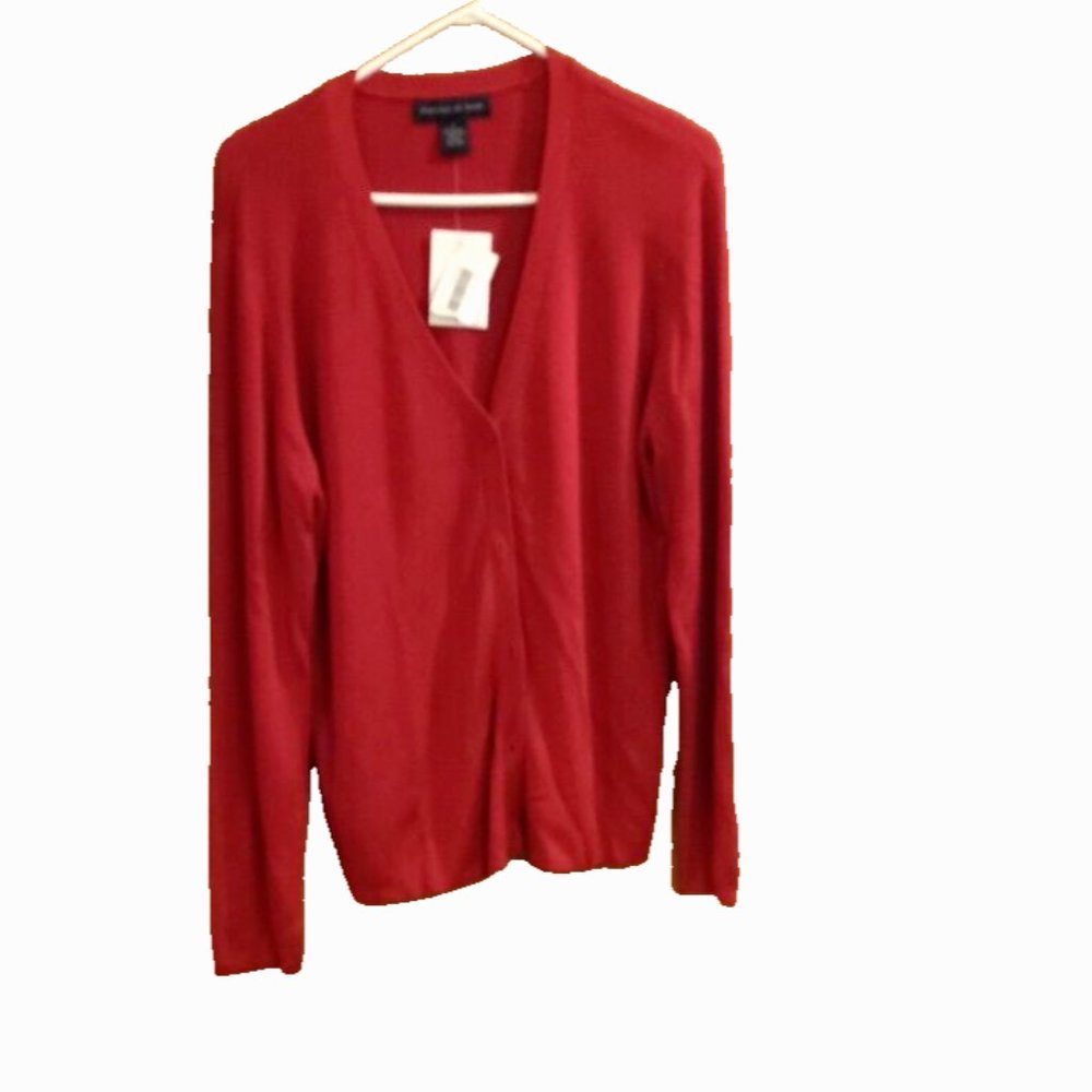 Preston & York Womans Sweater Red long sleeve size large new with tag